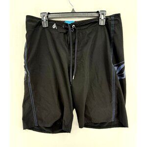 Volcom Boardies Board Shorts Mens 33 10" 4 Way Stretch Beach Swim Trunks